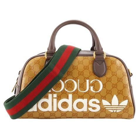 gucci adidas bowling bag|gucci embossed duffle bag.